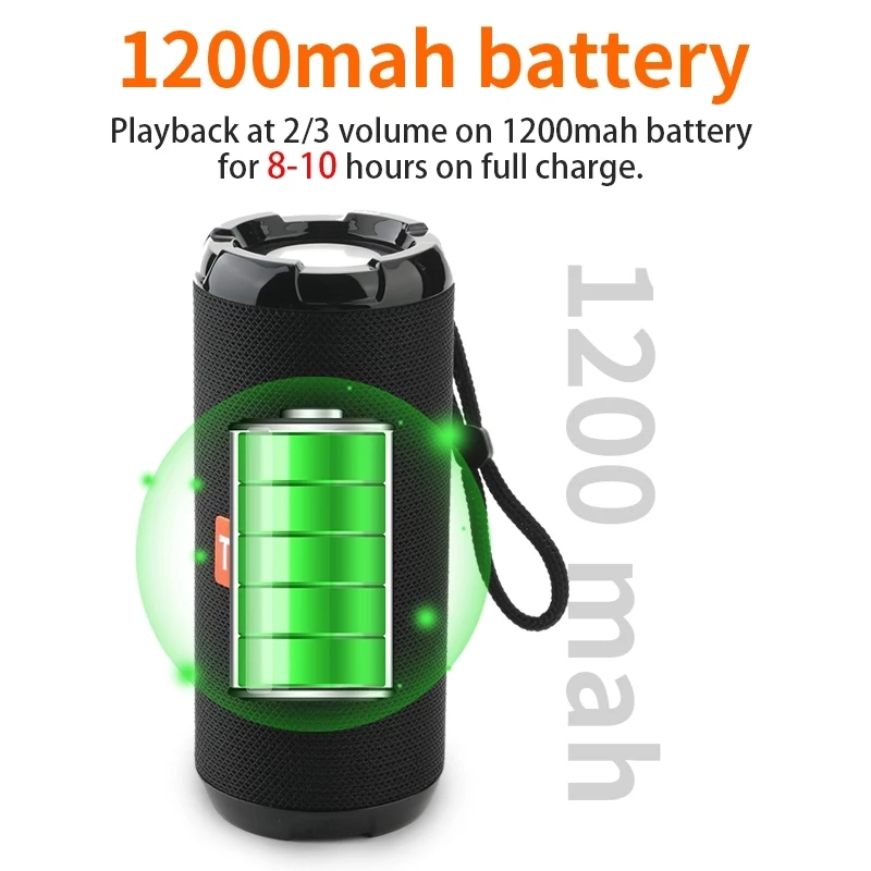 TyG TG621 Portable Waterproof 3D Stereo Wireless Speaker, Support FM Radio / TWS / TF Card. 