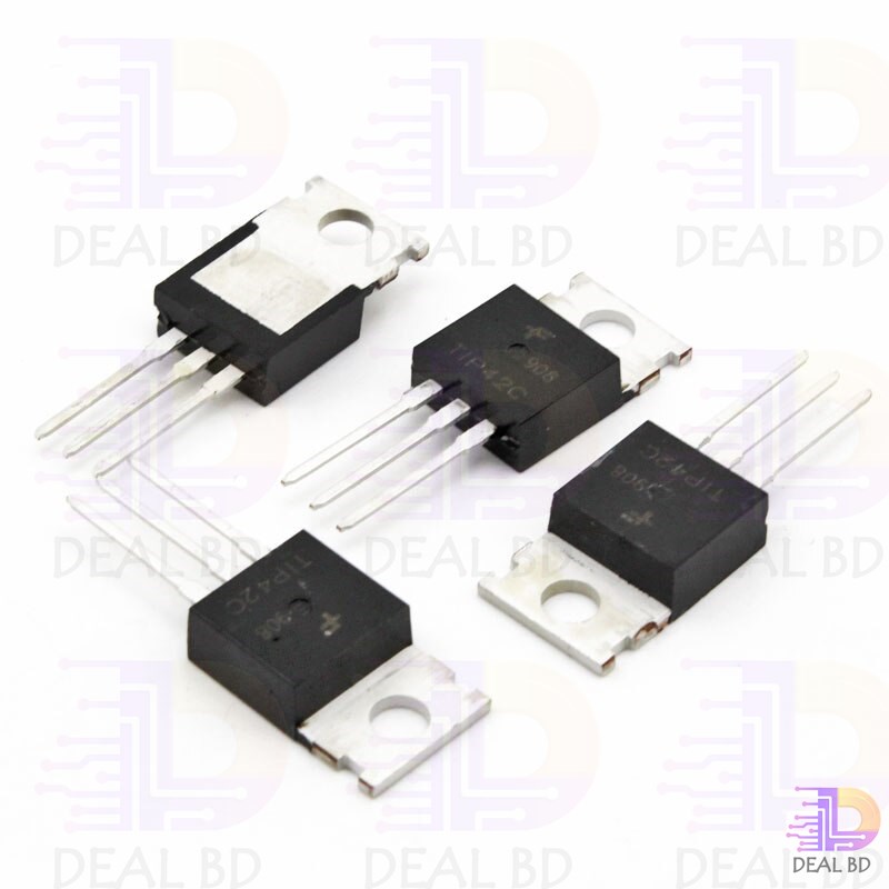 2Pcs China TIP42C TIP42 TIP 42 Transistor PNP 100V 6A 65W 3MHz Darlington Power Transistor Epitaxial Silicon Transistor TO-220 Package. 