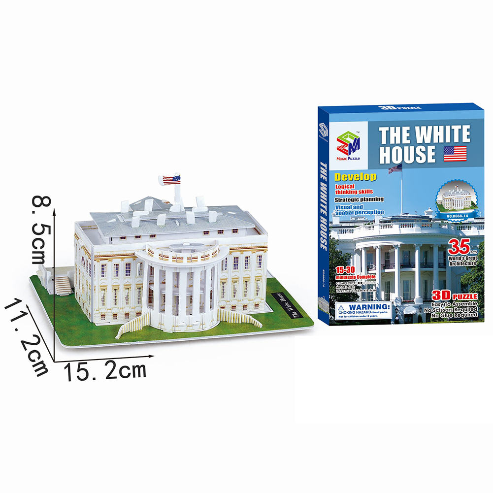 3D World Jigsaw Puzzle World Construction Model Kit DIY Craft Educational Toy. 