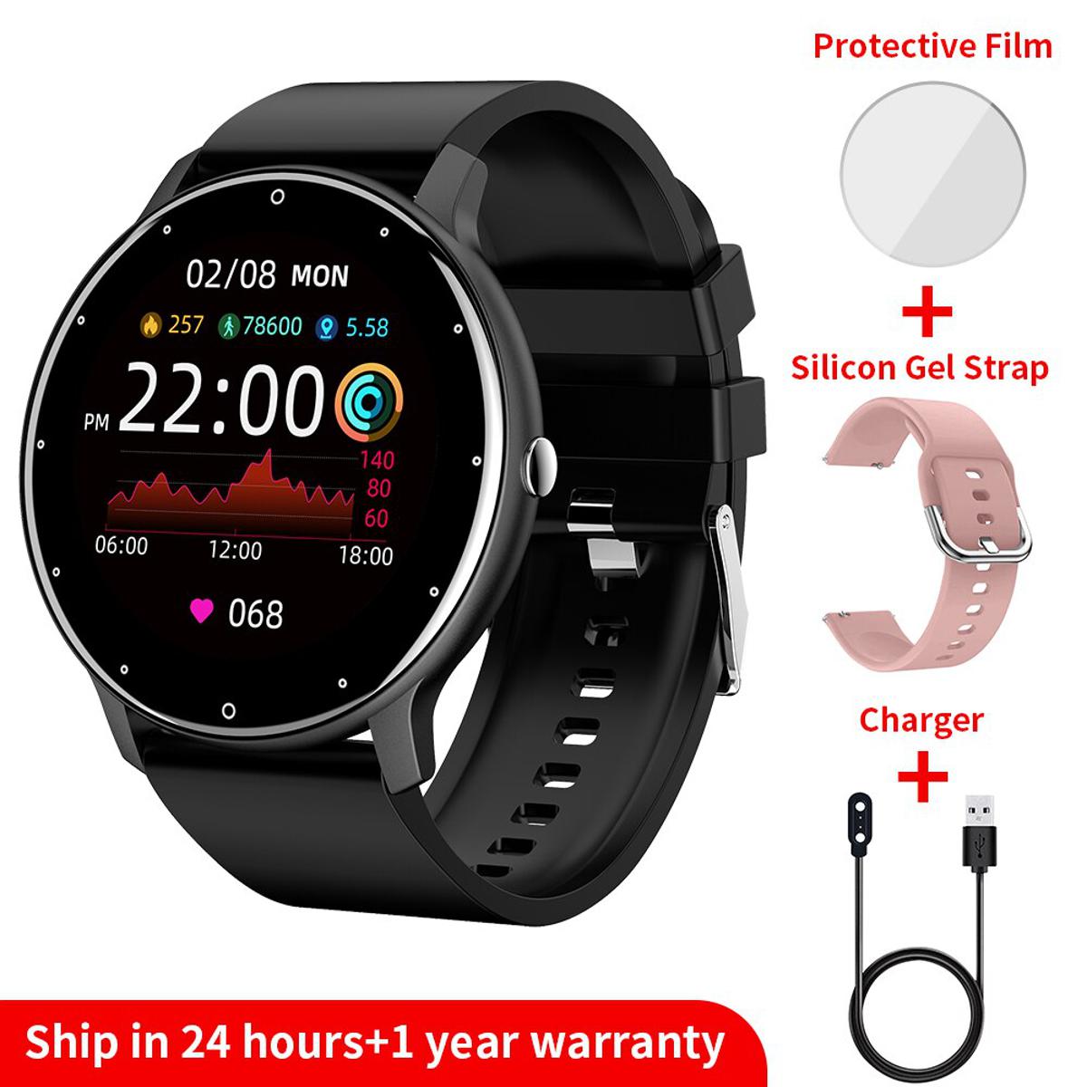 TagoBee Women Smart Watch Men Smartwatch Android IOS Round Screen Weather Forecast Heart Rate Monitor Sports Ladies Clock