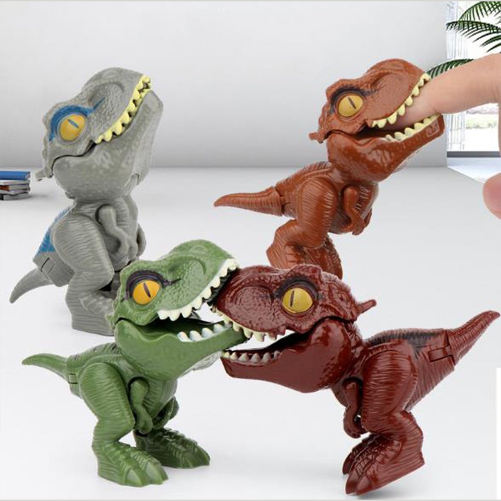 Finger Dinosaur Anime Interactive Biting Hand Creative Action Figures Toys Funny Dino Eggs Tricky Tyrannosaurus Model FidgetToy. 