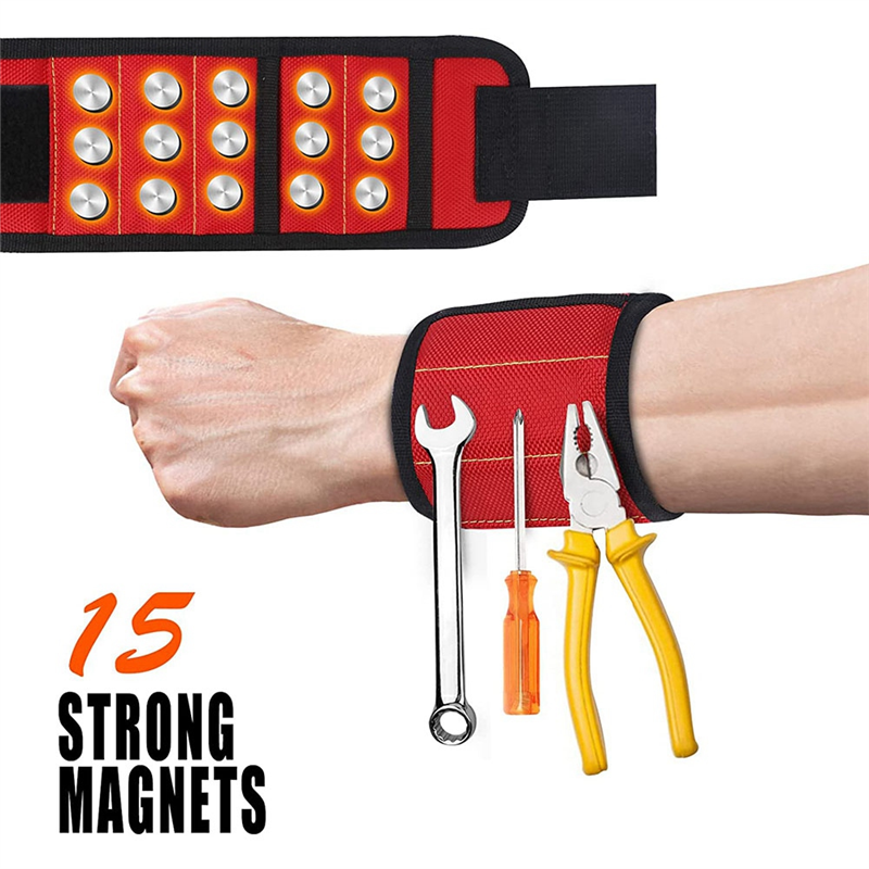 1Set Insulated Electrician Screwdriver Set with Magnetic Wristband Tools 1000V Red Small Tool Set for Men PH Slotted Torx Hex Square Bits. 