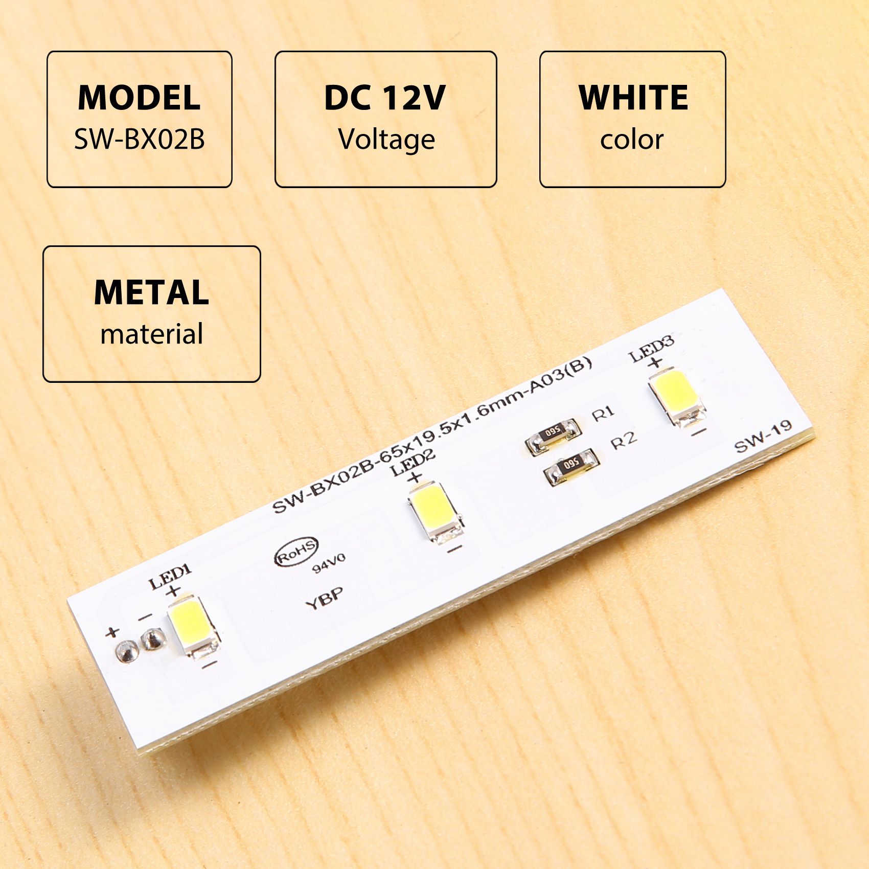 For Refrigerator LED Light Strip Bar Replacement for Refrigerator ZBE2350HCA SW-BX02B Repair Part. 