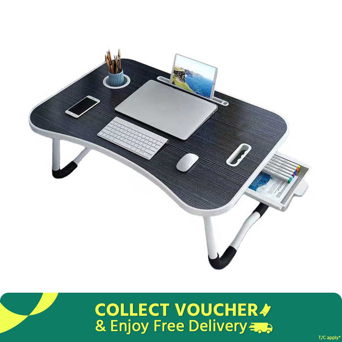 Provide Comfortable Study Space With Foldable Laptop Table And Without Drawer Kids Reading Table - Practical And Functional
