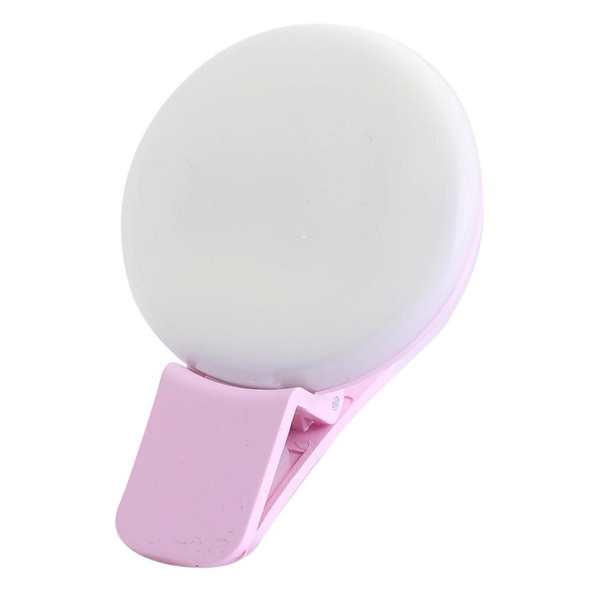 Mini Selfie Ring Light Portable Flash LED Selfie Lamp USB Clip Mobile Phone Fill Lamp Darkness Selfie Enhancing Fill Lights