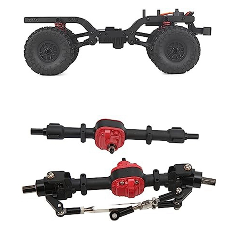 Front and Rear Axle Assembly Remote Control Car Spare Parts 15x3x3 cm for Mangniu Mn78 D90 D91 D96 MN98 MN99S. 