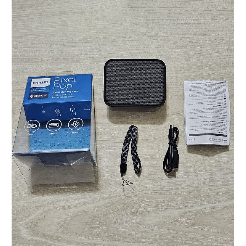Philips BT110B Pixel Pop Portable Bluetooth Speaker. 