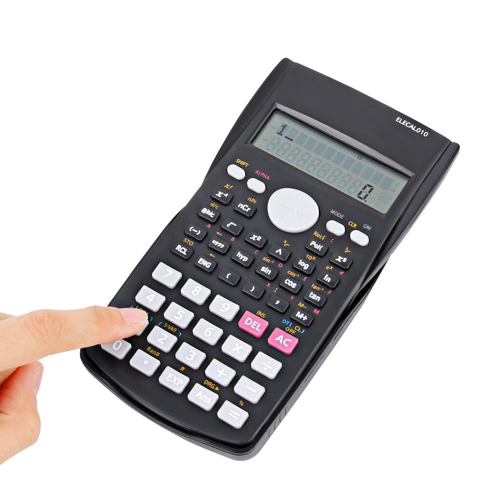 【happy one】Cheap Scientific Calculator 12 Student Calculadora 240 Multi-function Cientifica 2 Line Display. 