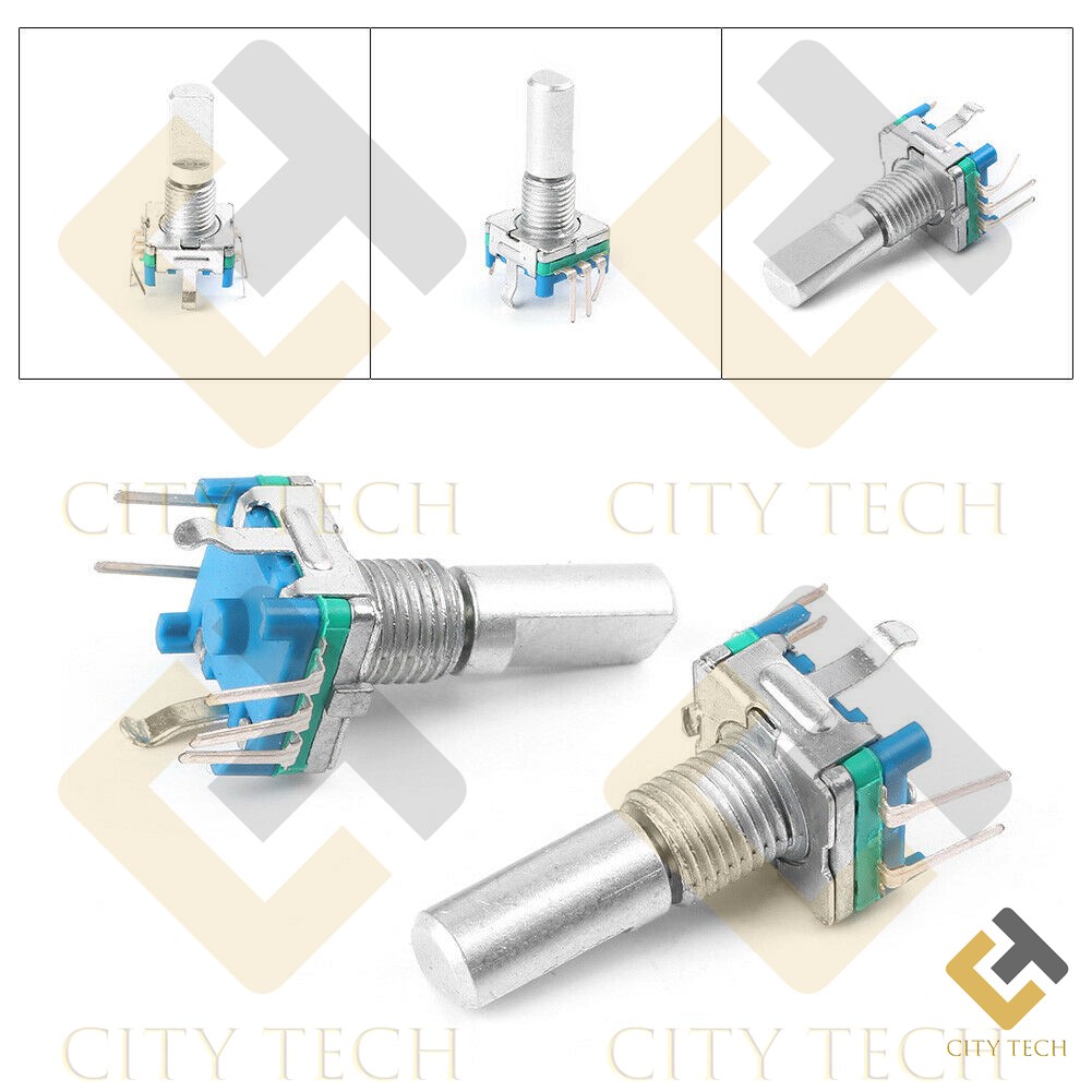 Half Shaft 20mm Rotary Encoder Code Switch Digital Potentiometer 20 Pulse Mechanical Rotary Encoder Flat Shaft Through Hole. 