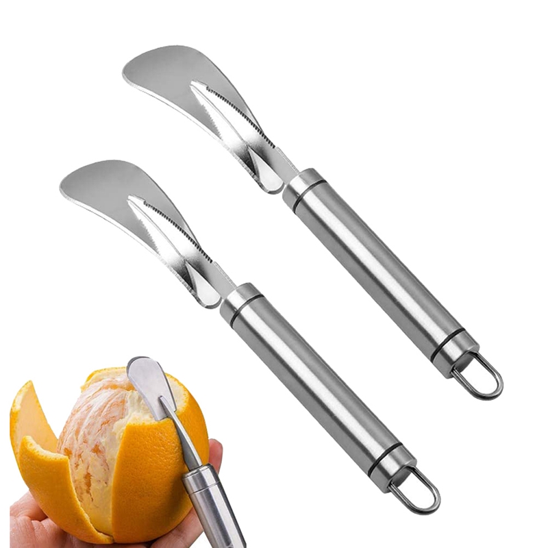 Lemon Peeler Stainless Steel, Orange Peeler, Fruit Tool, 2 Pcs 【SALE】