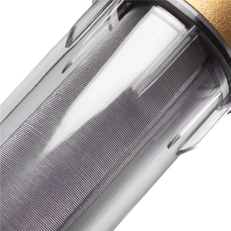 3X 4 Split-Mouth Water Filters Front Purifier Copper Lead Pre-Filter Backwash Remove Rust Contaminant Sediment Pipe. 