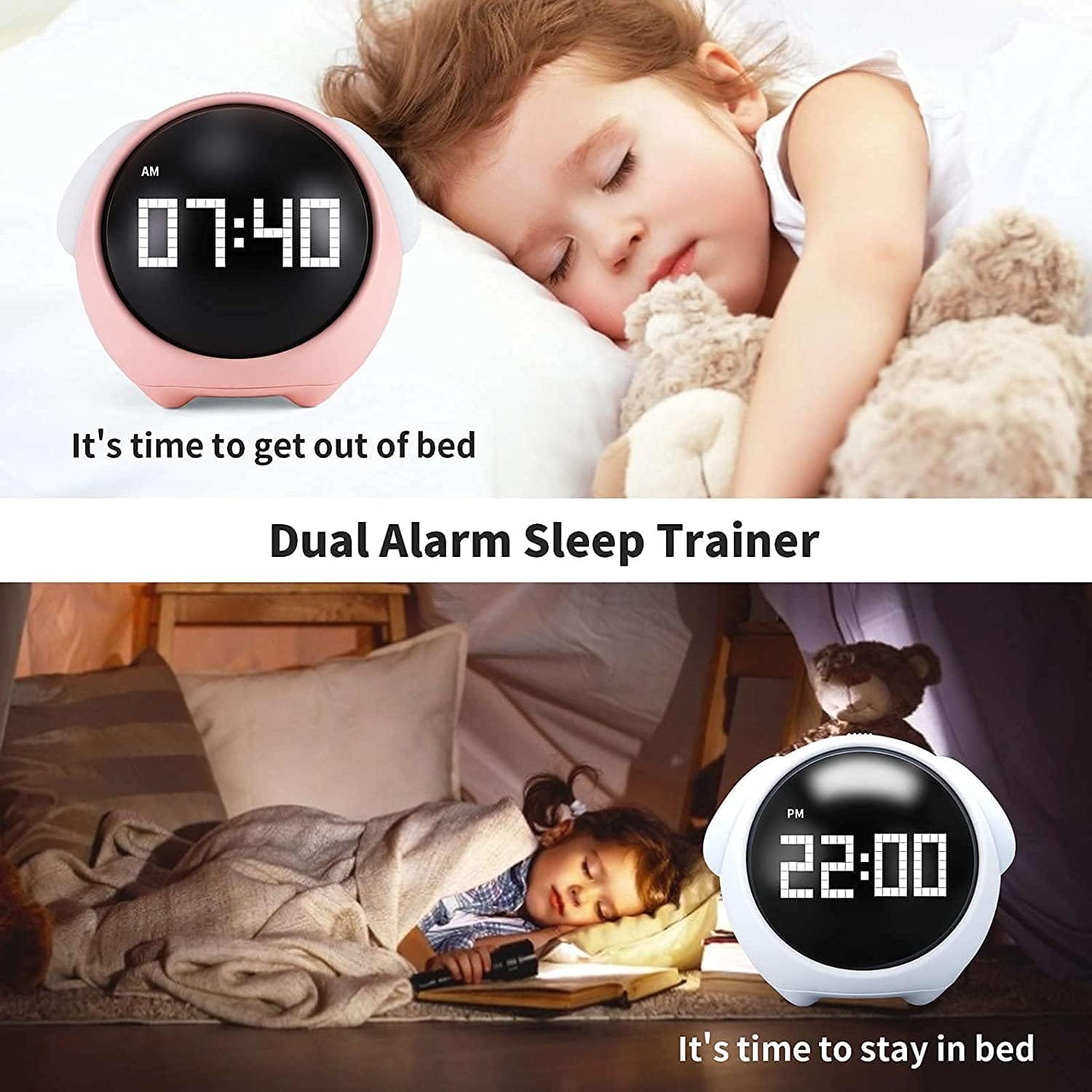 For-Xiaomi Cute Expression Alarm Clock. 