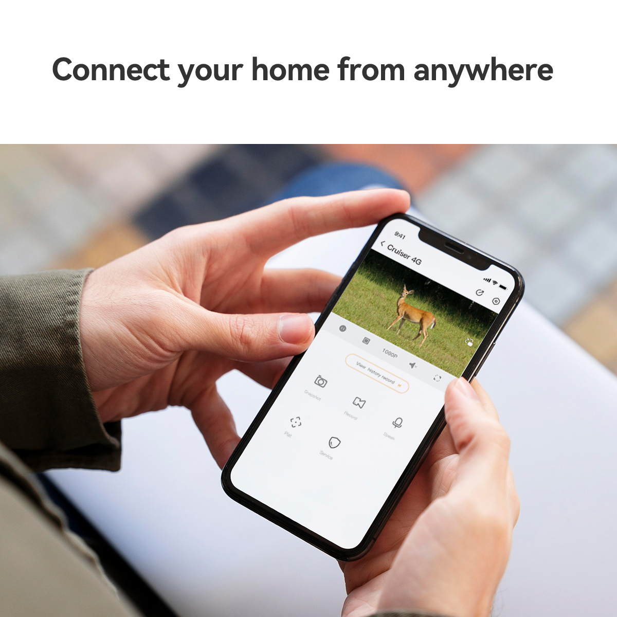 IMOU CRUISER 4G Sim Card Supported 2mp Pan & Tilt (PTZ) IP Camera  4G Connection | 1080P HD Image | Panoramic Pan & Tilt | Human Detection | Smart Tracking. 