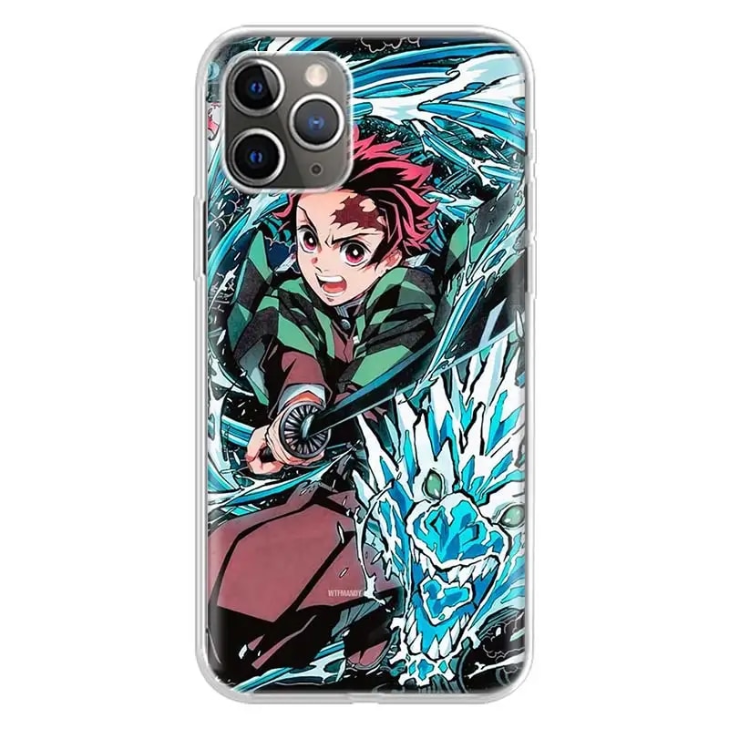 Tanjiro Demon Slayer Cover Phone Case For iPhone 11 14 Pro Max 15 Ultra 13 12 Mini X 8 6S 7 Plus XS + XR 5S SE Call Mobile Coque. 