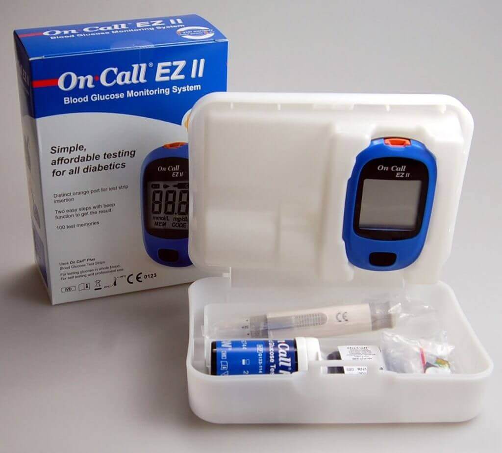 On Call EZ II-Blood Glucose Monitoring System. 