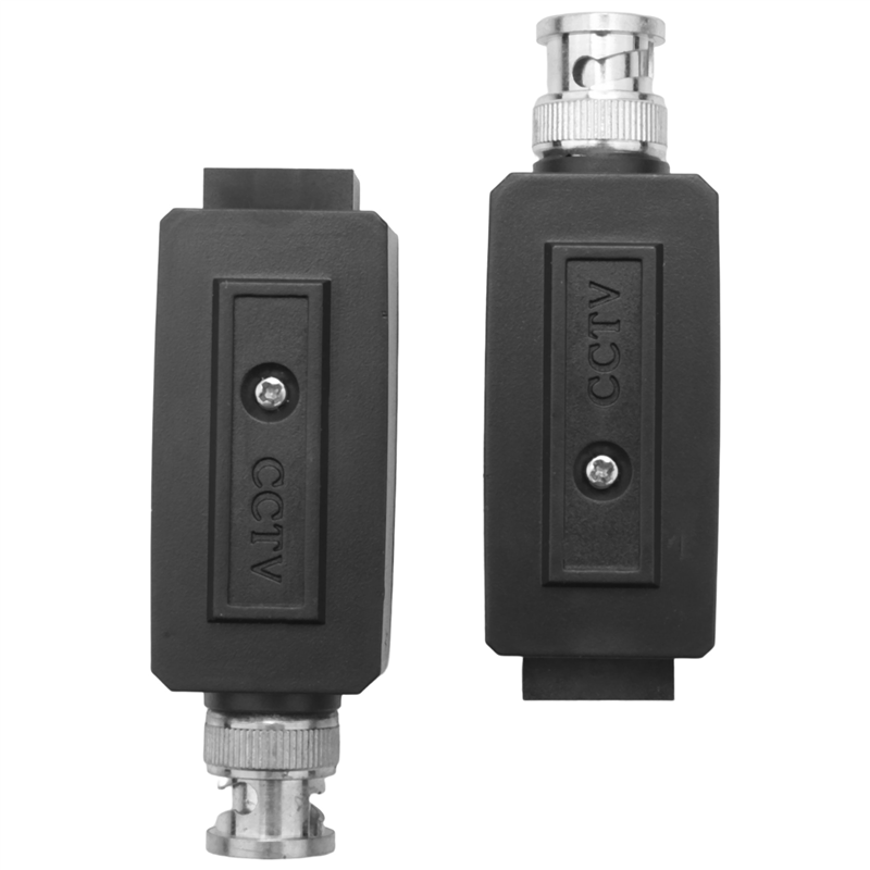 CCTV Camera Coax BNC RJ45 UTP Cat5 Active Video Balun Transceiver 2Pair