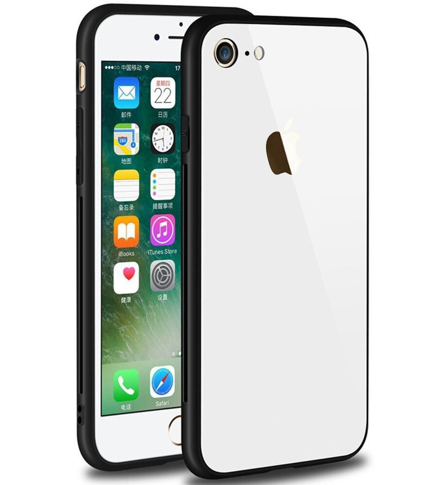 iphone 7 Plus Exclusive Glass Back Cover (HONG KONG DESIGN) Scratchproof Tempered Glass Back Cover Case.
