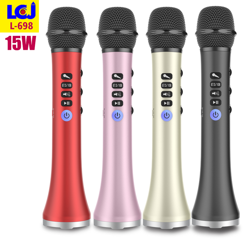 L-698 Karaoke Microphone with Bluetooth Speaker. 