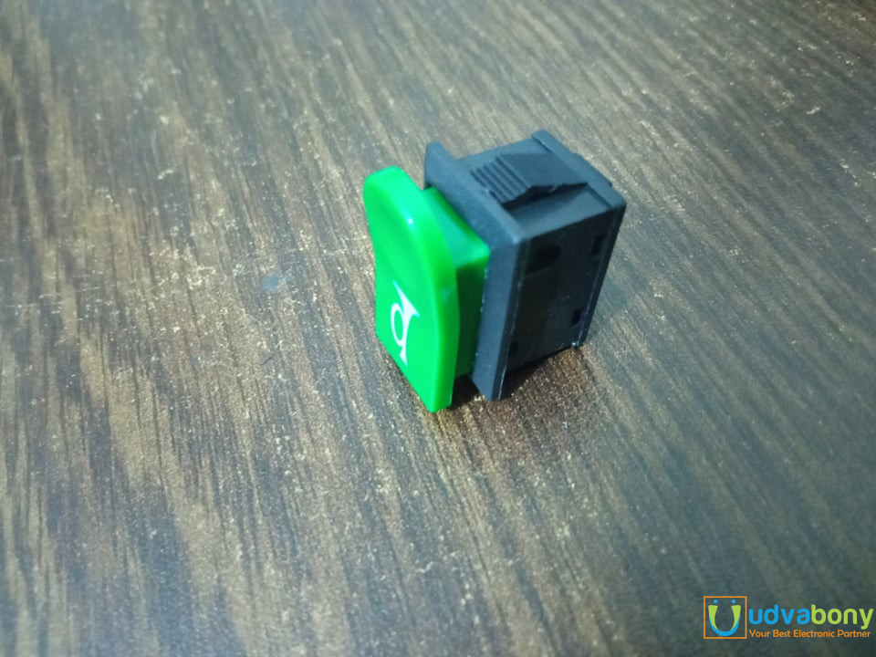 5Pcs- Universal GREEN Push Button DC 12V 10A/ 24V 5A Horn Switches - r15 v3 bike. 