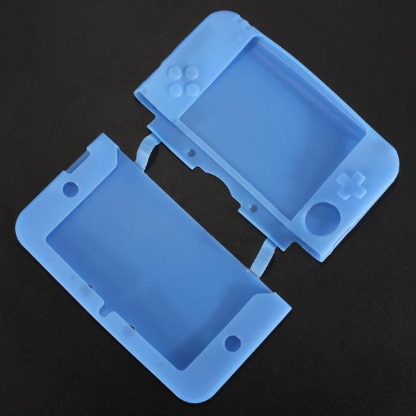 Soft Silicone Gel Skin Case Cover Protector for Nintendo 3DS XL LL N3DS XL LL Blue - blue. 