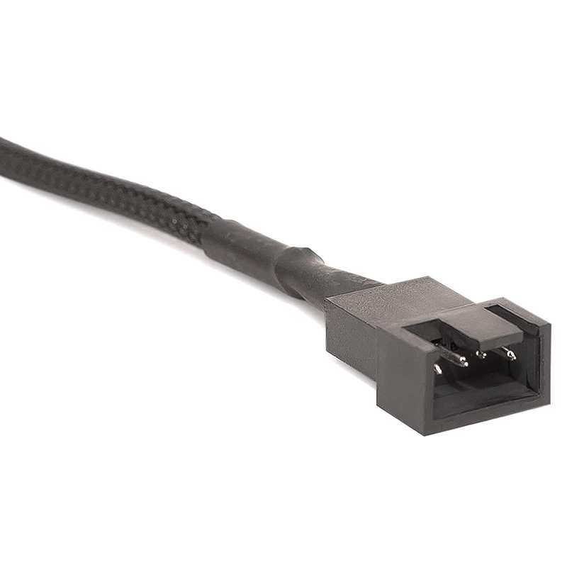 PWM Fan Extension Cable - 11.8 Inch PC Fan Extension Cable Compatible with ATX Case 3 Pin & 4 Pin Cooling Fans Durable. 
