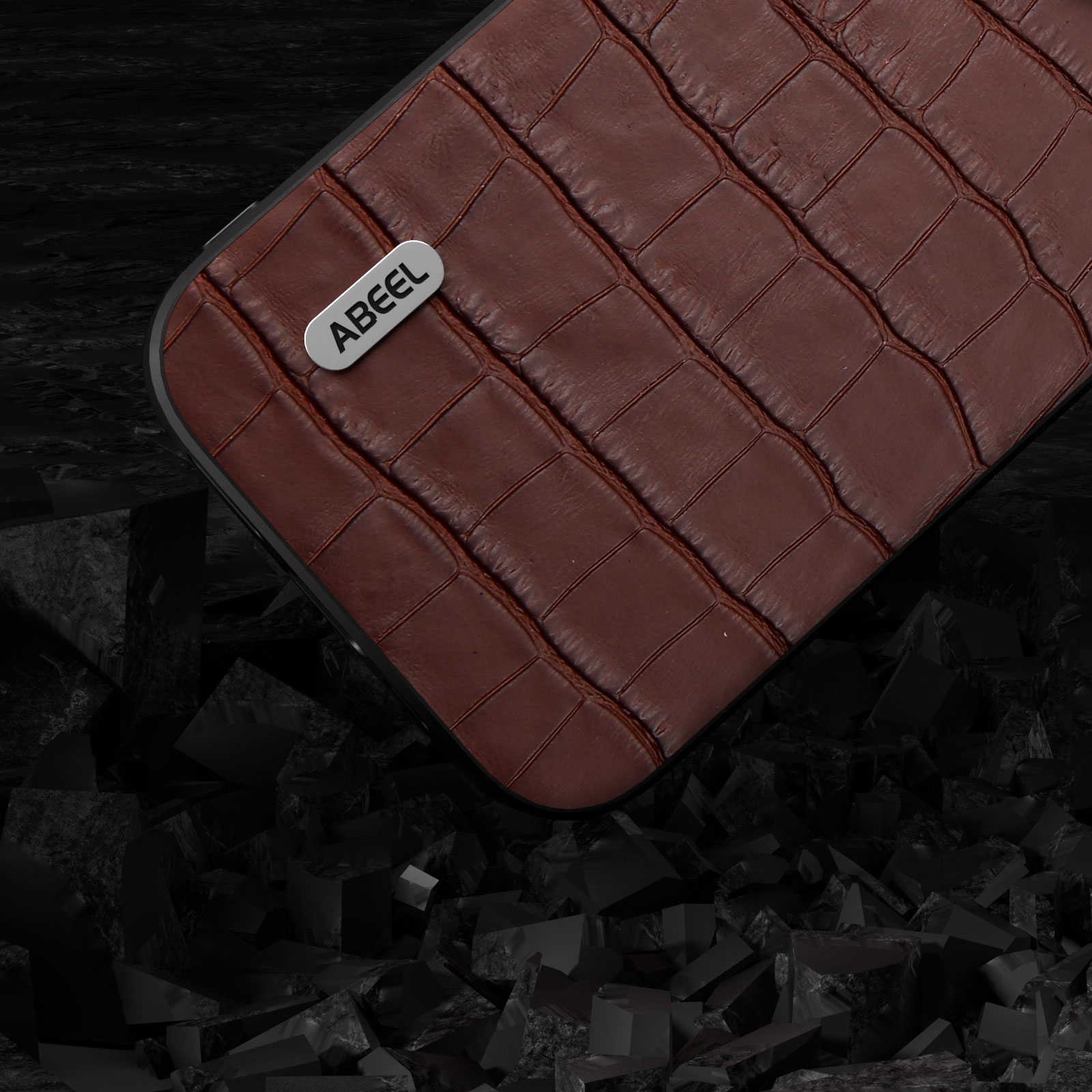 ABEEL Crocodile Texture Leather Phone Case For iPhone 15 Pro Max/iPhone 15 Pro/iPhone 14 Pro/iPhone 14 Pro Max. 