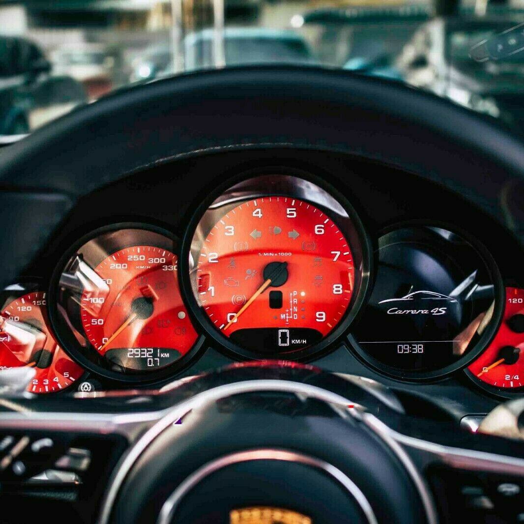 Gauge Face for Porsche 971 Cayenne Macan 718 Paramera 911 Carrera 991