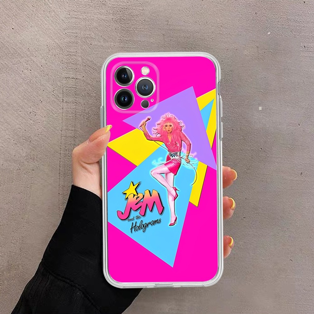 Jem And The Holograms Phone Case For iPhone 14 11 12 13 relaxMini Pro XS Max Cover 6 7 8 Plus X XR SE 2020 Funda Shell. 