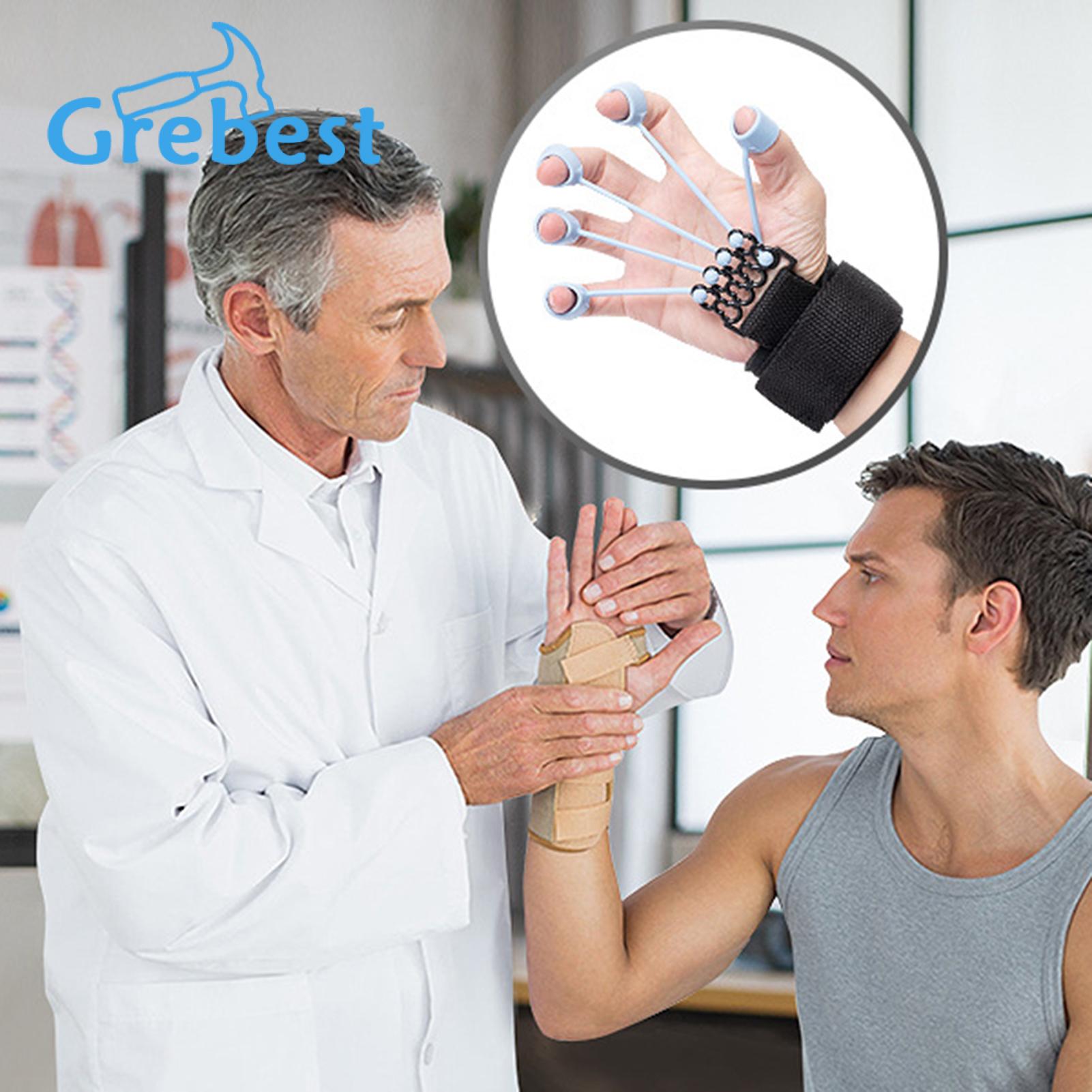 Grebest Finger Exercise Band High Elasticity Five Finger Strength Resistance Bands. 