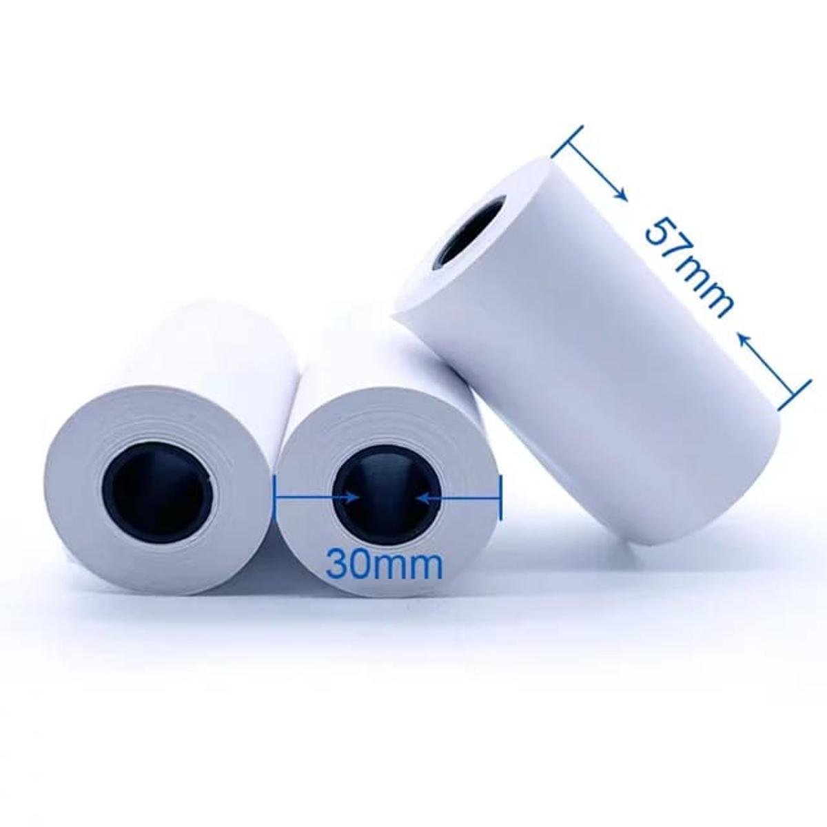 20Rolls (57x30mm) Thermal Paper Rolls for 2-Inch width (58mm) POS and Receipt Printers – Durable, High-Quality, Fade-Resistant for Clear, Long-Lasting Prints. 