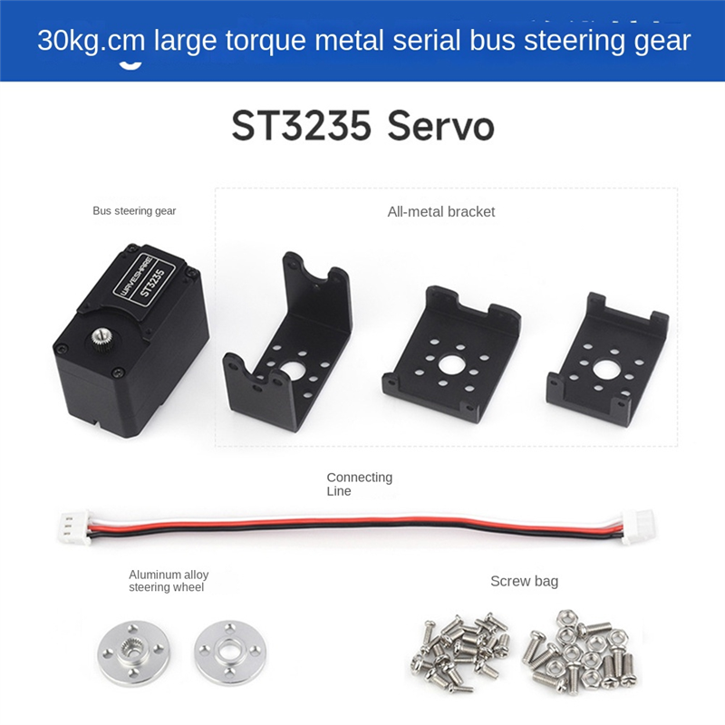 Servo 30kg.cm High Precision High Torque Programmable 360° Magnetic Encoder Serial Bus Servo. 