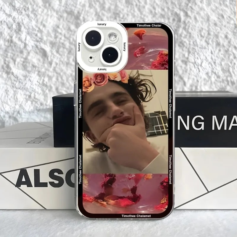 Timothee Chalamet Phone Case Case For IPhone 15 14 13 12 11 Pro Max Mini XS X XR SE 7 8 Plus Soft Angel Eyes Cover. 