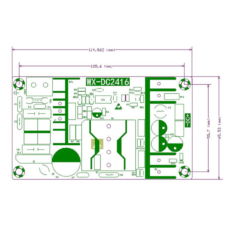 WX-DC2416 Industrial Power Module High-Power Bare Board Switching Power Supply Board DC Power Module 36V 5A. 