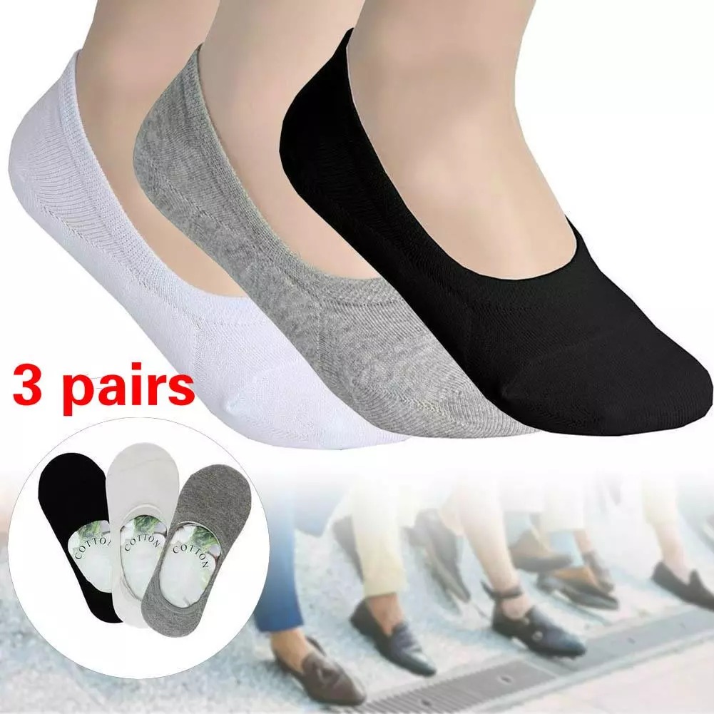 Cotton And Nylon Ankle Socks 5 Pairs For Men - Cycle Random Colors. 