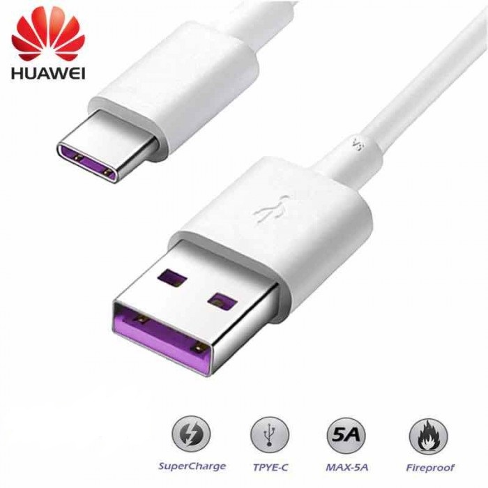 USB Type-C Fast Charging Data Cable For Huawei P10 / P10 Plus / P20 Lite / P20 Mate 30 Pro Mate 40 Pro P30 Pro USB Type C Cable - White. 