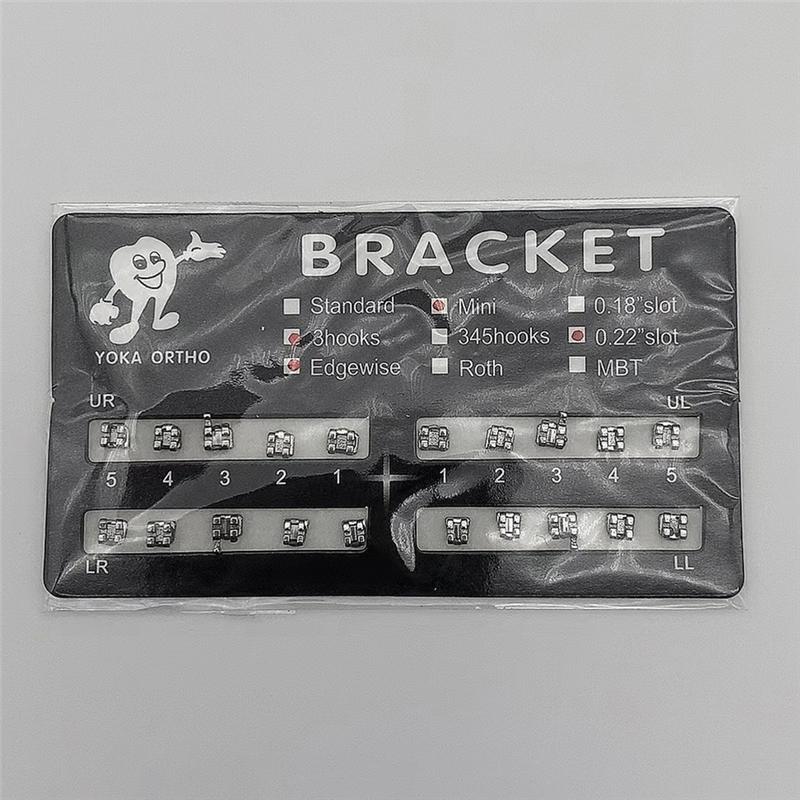 Fake Braces Braces Wax Braces Kit 10 Sheets/Pack 200 Pcs of Brackets Mini 0.022 with Hook 3. 
