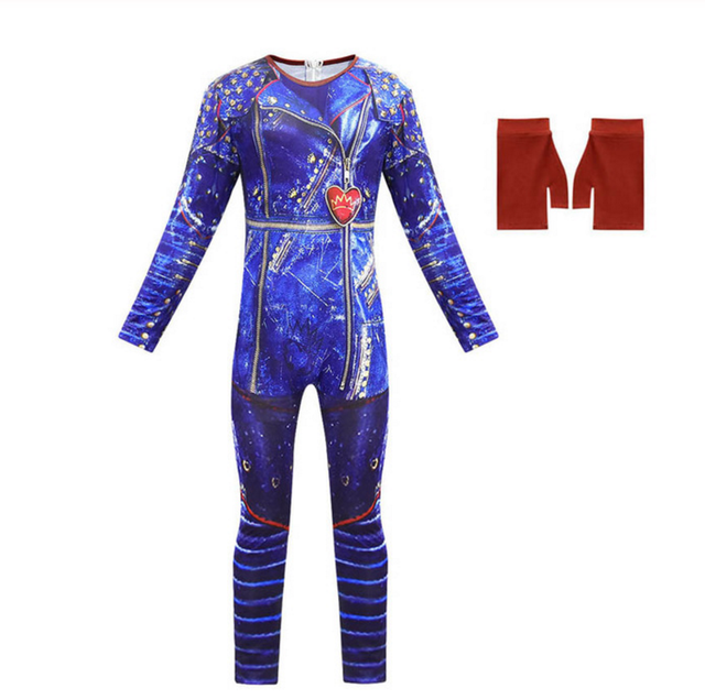 Audrey Evie Evil Mal Descendants Cosplay Costume Girls Birthday Party Halloween Costume And Wig For Kids Disguise Descendants 3. 