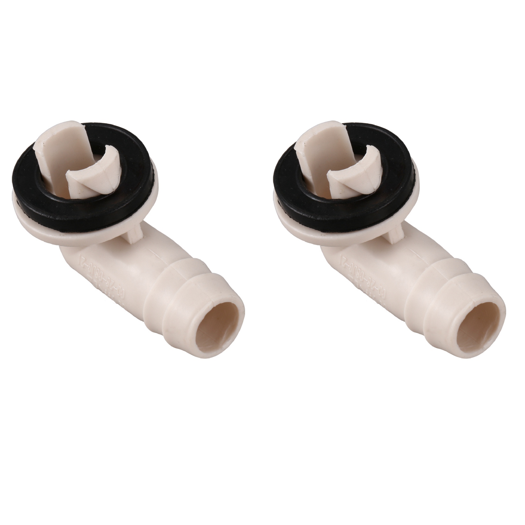 2X Air Conditioner Ac Drain Hose Connector Elbow Fitting for Mini-Split Units and Window Ac Unit 3/5 Inch(15Mm)