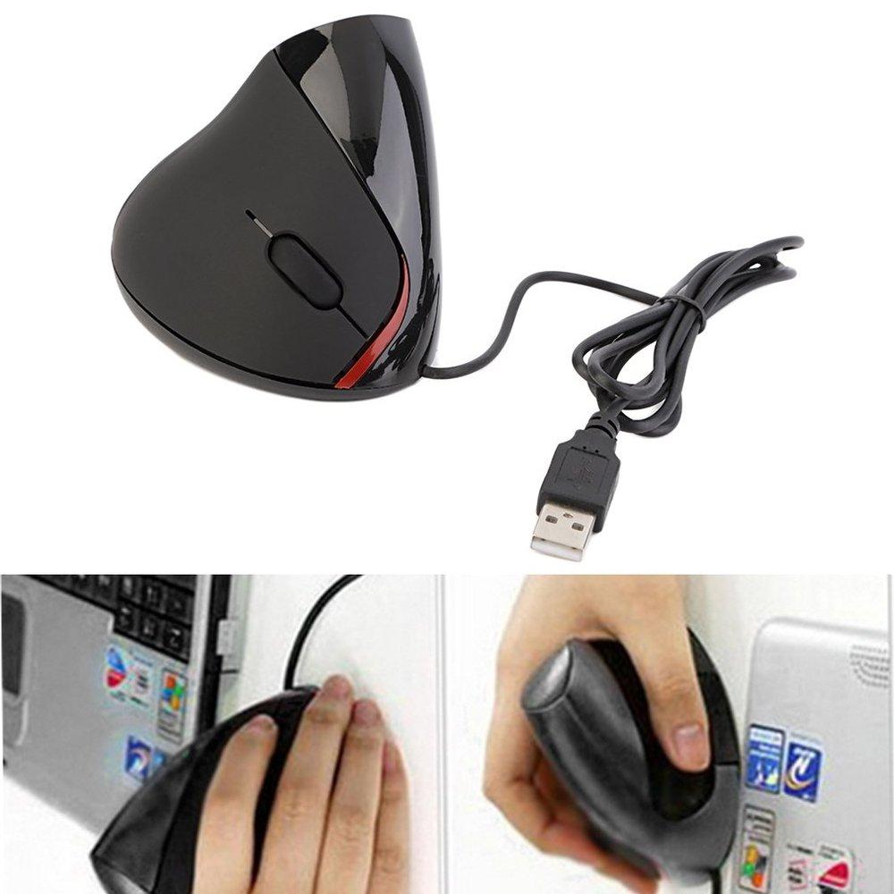 TE Ergonomic Design USB Vertical Optical Mouse 5D Optical Mouse for Computer PC. 