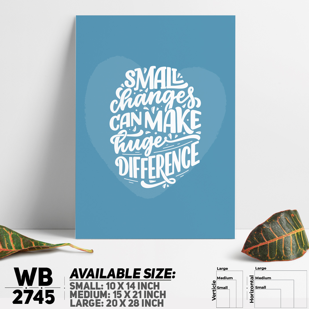 Small Step To Success - Motivational Wall Canvas Wall Decoration Poster For Wall - WB2745 - Stickyfy - Minimalistic Sophistication