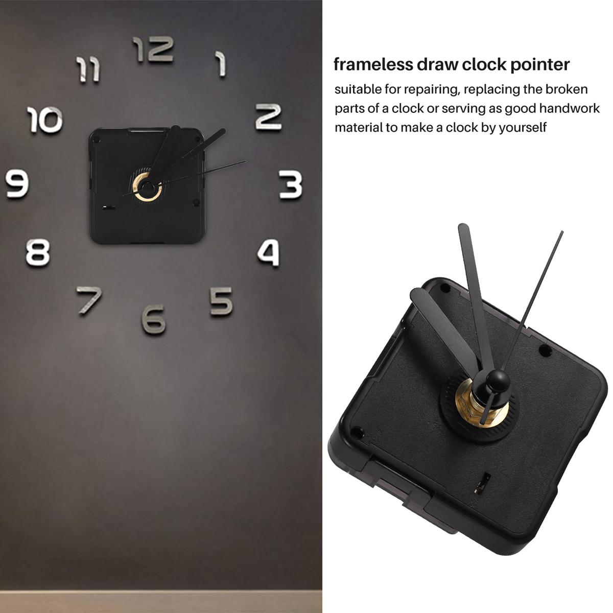 Clock Movement with Short Hands, 4/ 25 Inch Maximum Dial Thickness, 3/ 5 Inch Total Shaft Length