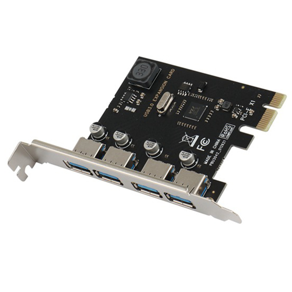 【FUPANG】SSU 4 USB 3.0 PCI-E Expansion Card PCI Express PCIe USB 3.0 HUB USB3.0 Controller USB3.0 PCIe. 