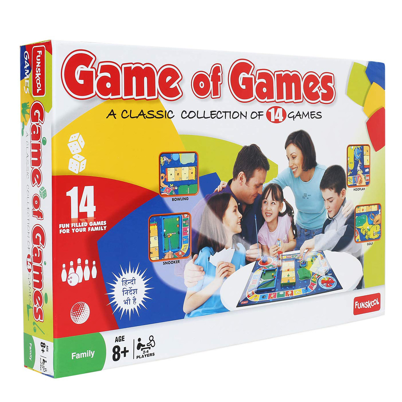 Funskool Game of Games Board Game Multiplayer Indoor Games A collection of 14 Games