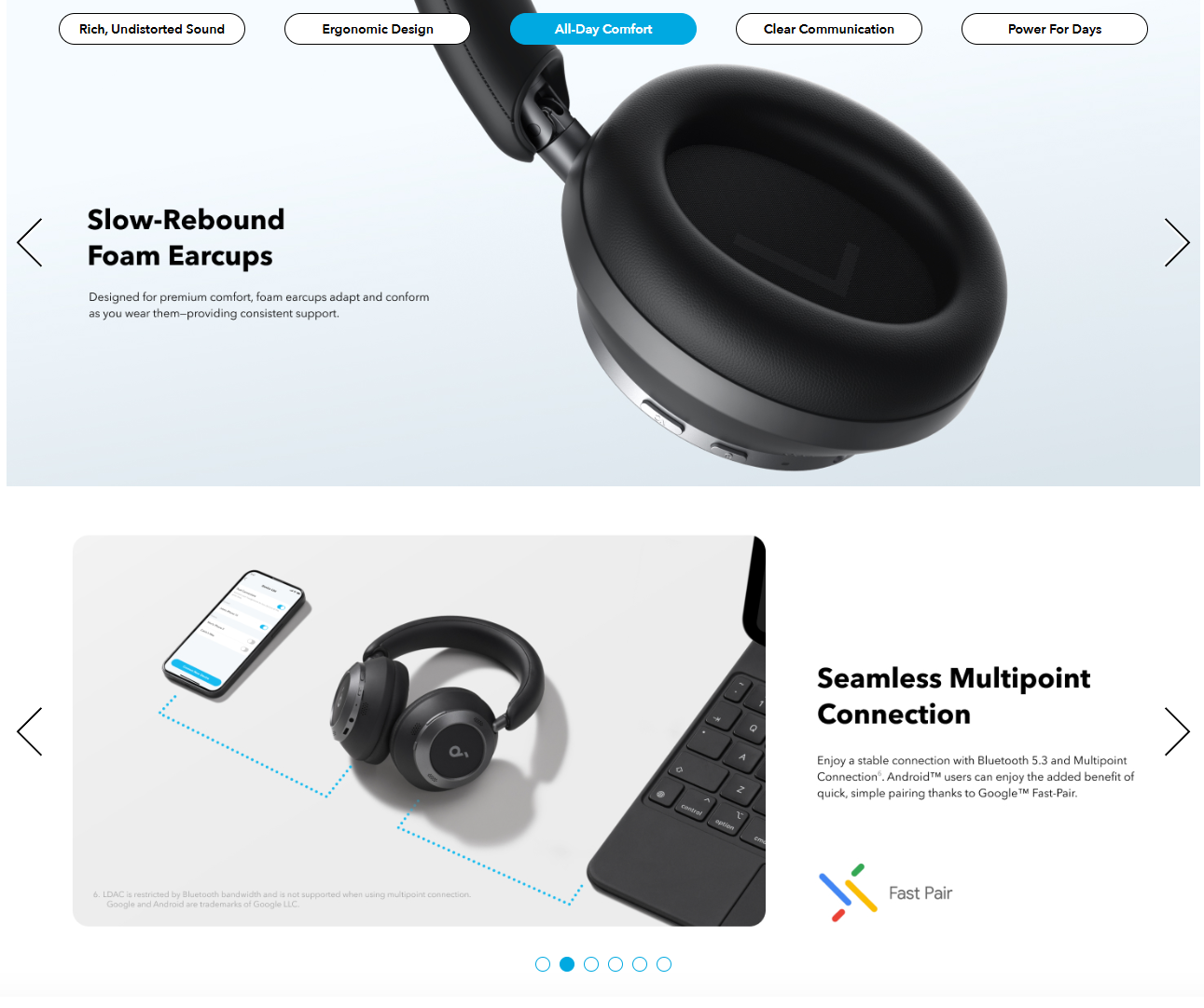 New Arrival Anker Soundcore Space one pro Wireless Bluetooth New Arrival Anker Soundcore Space one pro Wireless Bluetooth
