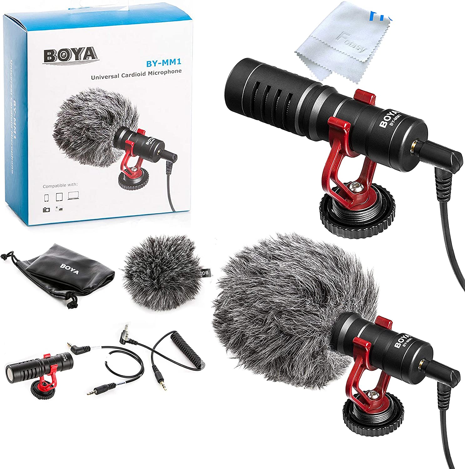 BOYA MM1 Microphone- Vlogging & YouTube Video Microphone For Smartphone, PC DSLR- (BOYA BY-MM1). 