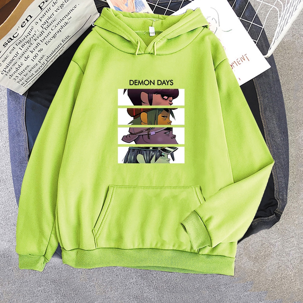 Spring Music Gorillaz Hoodie Tops women's Streetwear -hop Clothes Costumes Men Hoodies Oversize Sweatshirts Hat Clothing Tops. 