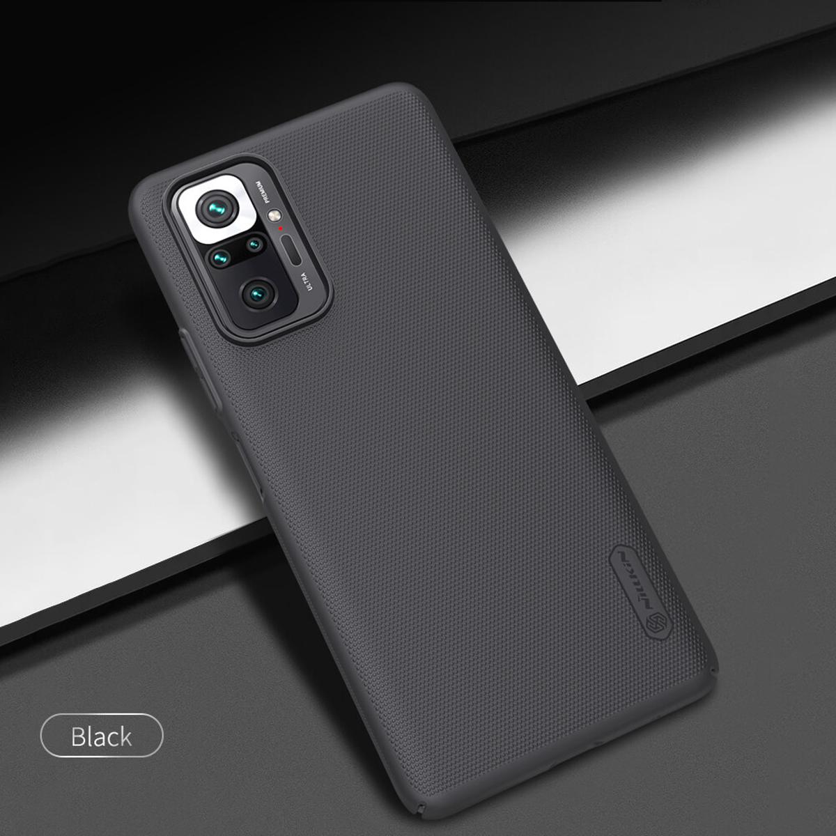 Nillkin Super Frosted Shield Hard PC Salient Dot Design Matte Case Back Cover for Xiaomi Redmi Note 10 Pro / Redmi Note 10 Pro Max (Back Case Cover For Smartphone)
