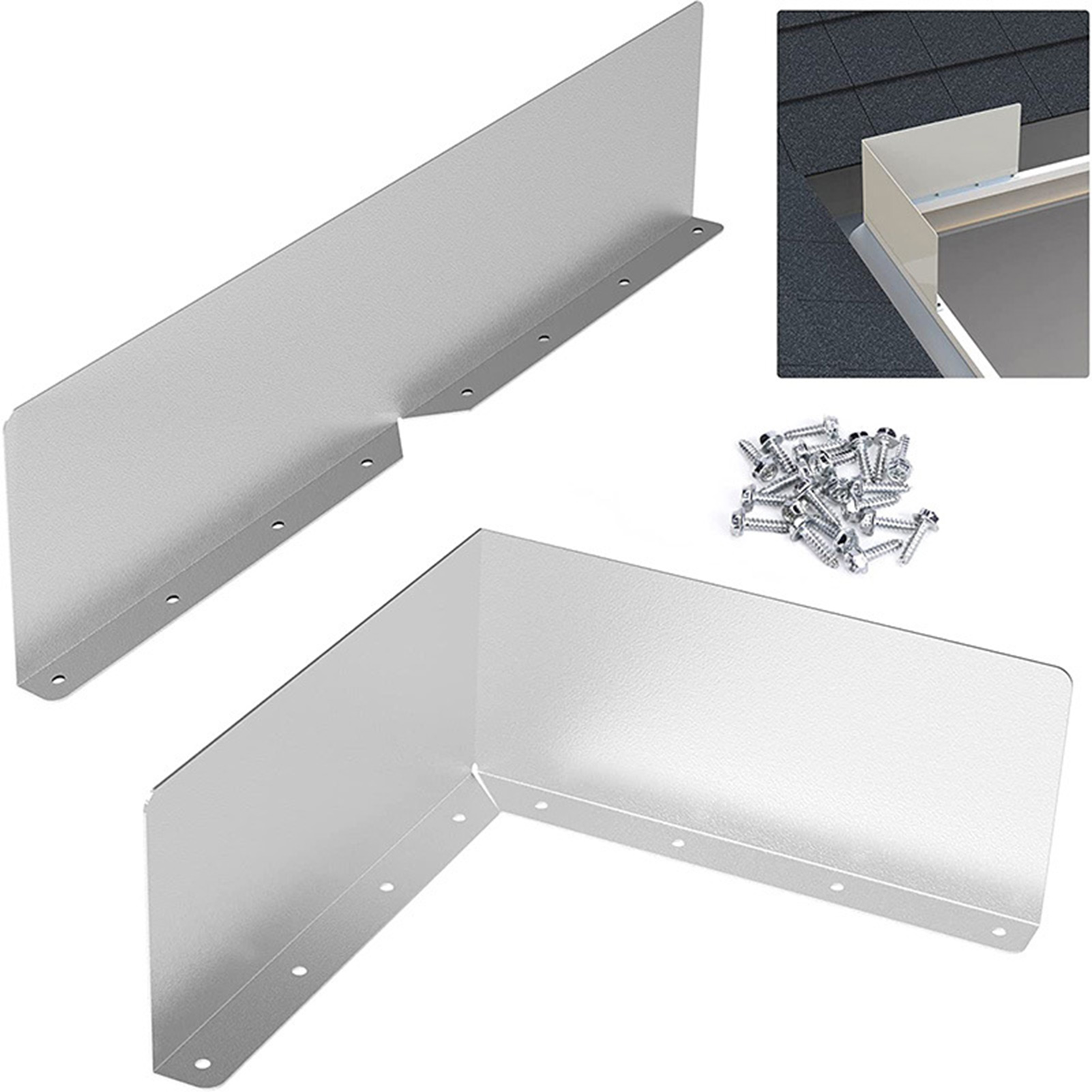 Gutter Splash Guard Easy Install Gutter Valley Splash Guards with Screws Effective Rain Diverter for Roofing Top Choice for Southeast Asian Buyers Roofing Gutter Guard. 