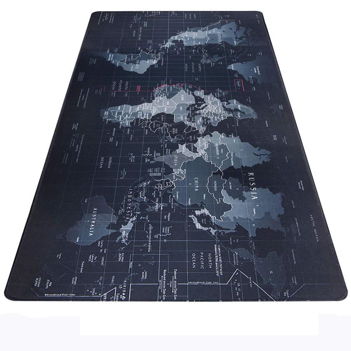 【happy one】Large Mouse pad Gamer Accessories XXL Natural Rubber Computer Keyboard Desk Mat World Map Gaming Mouse Pad