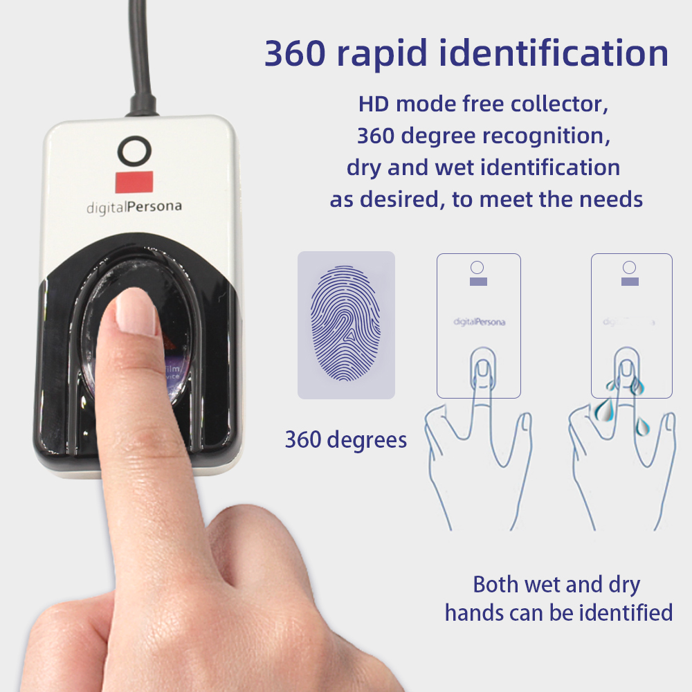 5pcs/lot made in Philippines u are u 4500 Original DigitalPersona USB Biometric Fingerprint Scanner Fingerprint Reader Free SDK. 